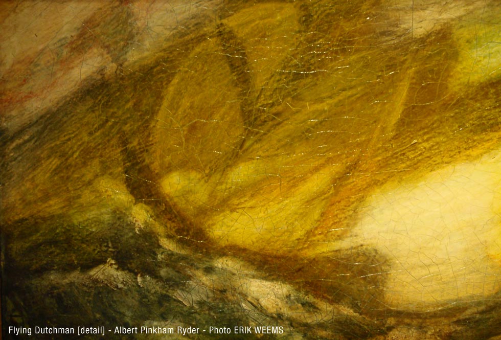 Flying Dutchman detail up close - Albert Pinkham Ryder